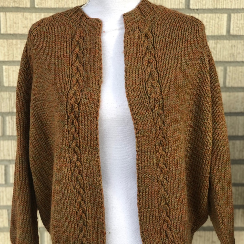 Handmade with love caramel wool sweater